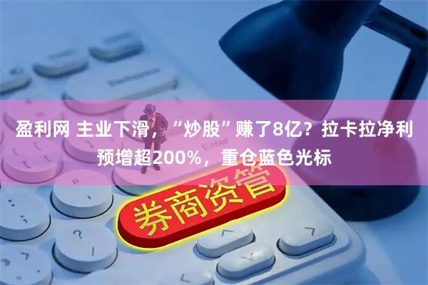 盈利网 主业下滑，“炒股”赚了8亿？拉卡拉净利预增超200%，重仓蓝色光标