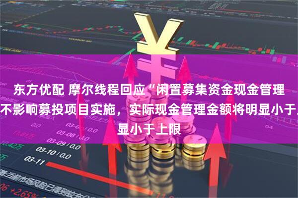 东方优配 摩尔线程回应“闲置募集资金现金管理”：不影响募投项目实施，实际现金管理金额将明显小于上限