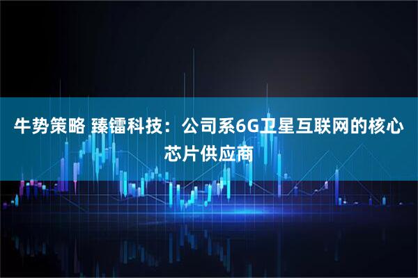 牛势策略 臻镭科技：公司系6G卫星互联网的核心芯片供应商